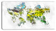 "Natural World Map" Canvas Painting