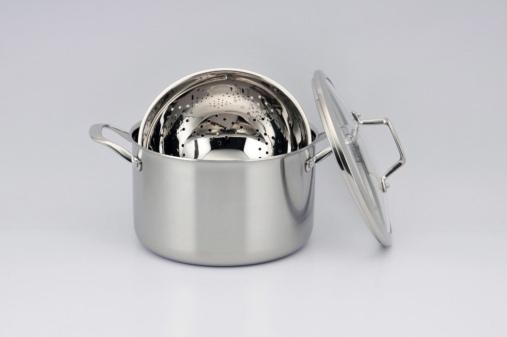 Culinary Professional 3-Ply Stainless Steel 10-Piece Cookware Set