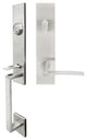 Horizon Lever, Tubular Entry Handleset, Left Hand, Satin Stainless Steel