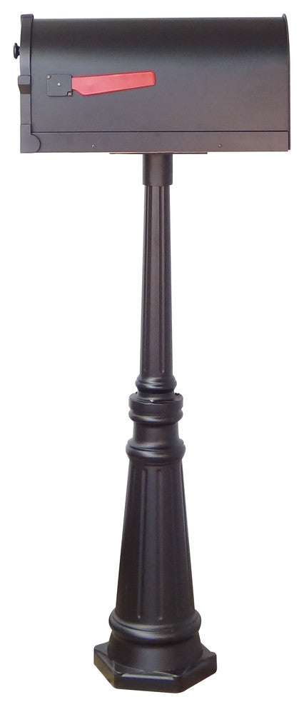 Savannah Curbside Mailbox and Tacoma Mailbox Post With Direct Burial Kit