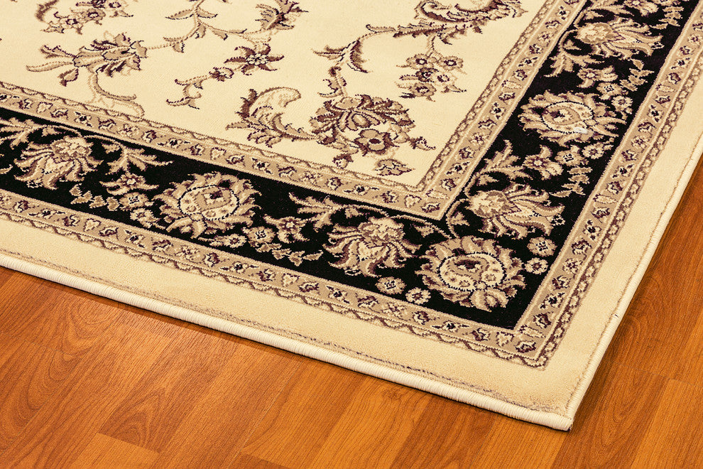 Legacy Ivory And Black Rug, 7'10"x10'10"