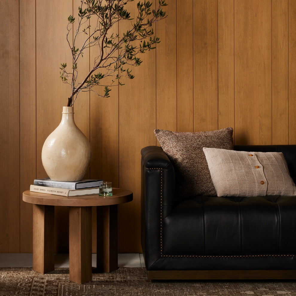 Mesa End Table-Light Brushed Parawood