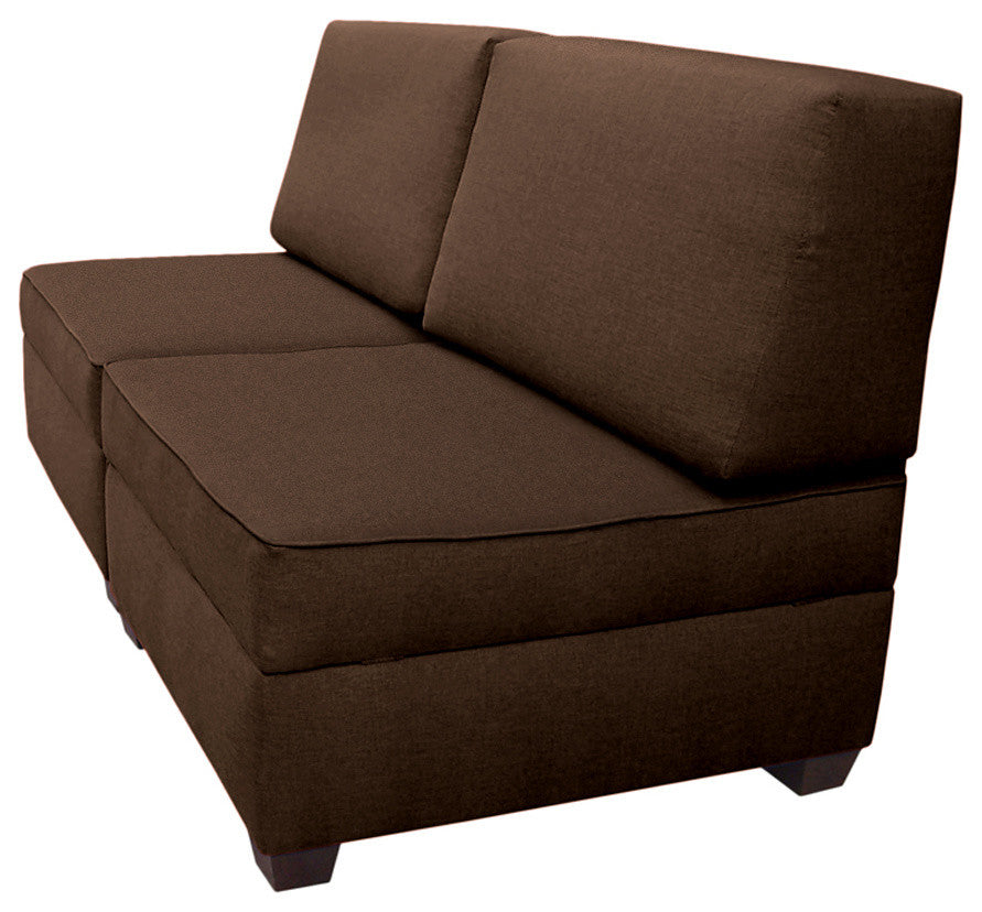 Duobed Storage Sofa Bed, 36"x72", Espresso
