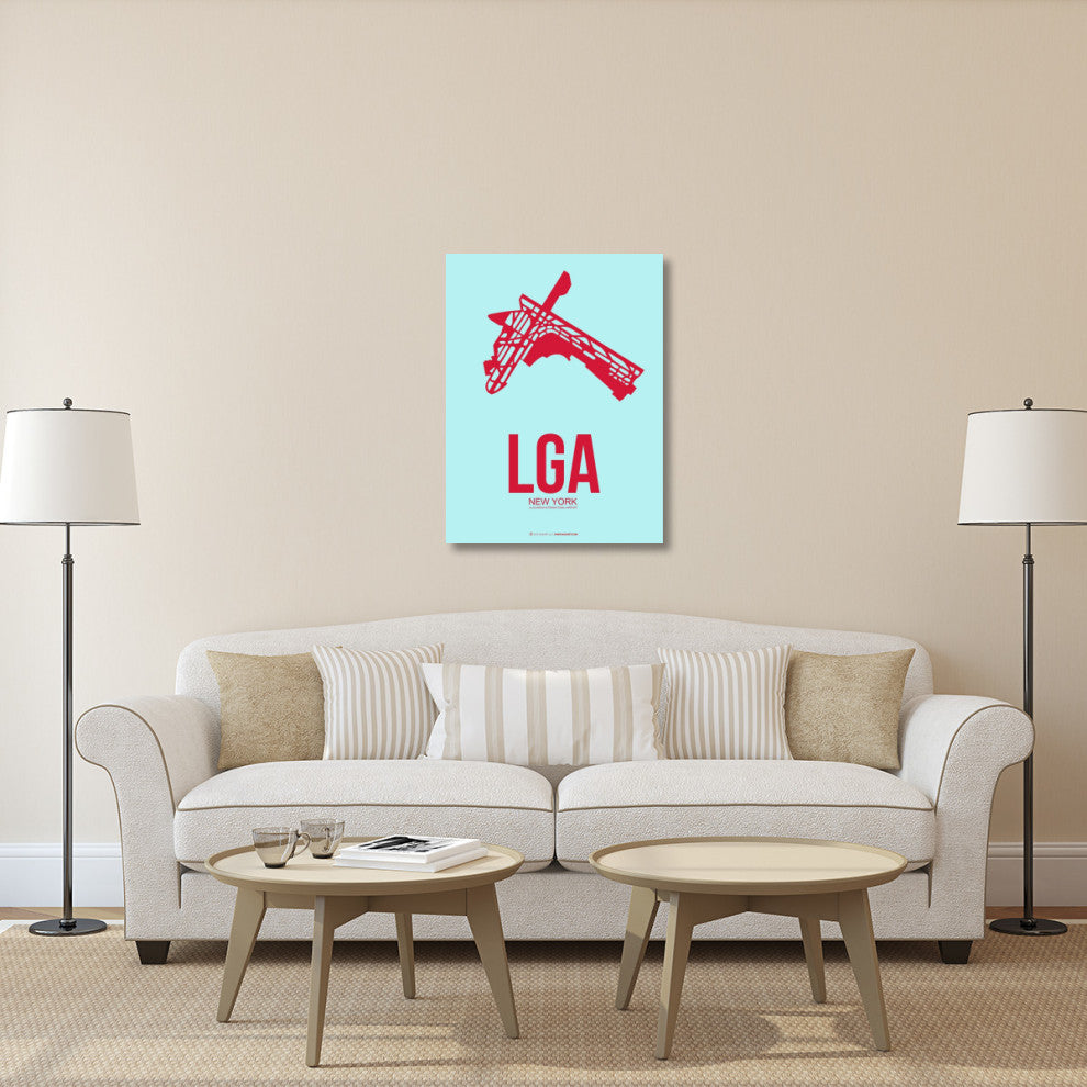 "LGA New York Poster 2" Fine Art Print