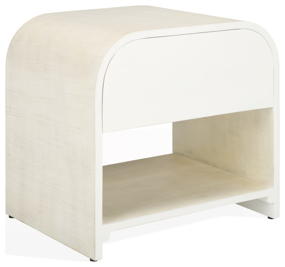 Safavieh Couture Jaqualina 1 Drawer Wood Nightstand, White