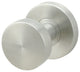 Arctic Knob, Half Passage, Backset, Right Hand, Satin Stainless Steel