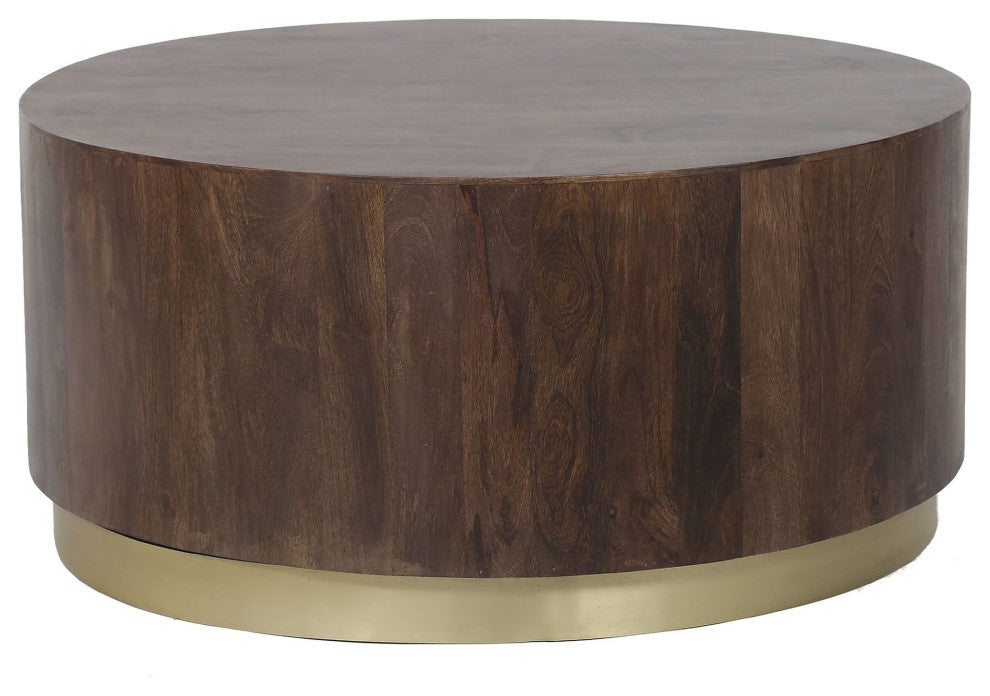 Form Coffee Table, Dark Brown