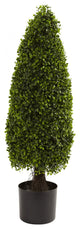 3' Boxwood Tower Topiary, UV Resistant, Indoor and Outdoor