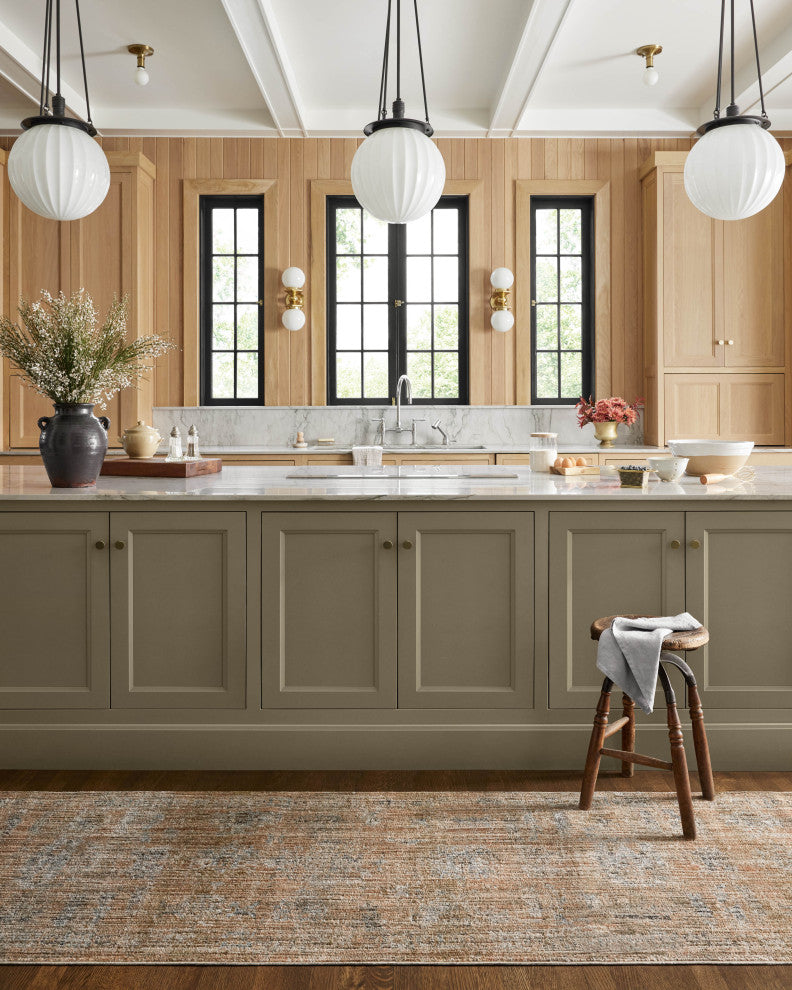 Jean Stoffer x Loloi Katherine Copper / Steel 9'-6" x 9'-6" Round Area Rug