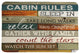 Laural Home Cabin Rules Memory Foam Rug