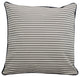 Monogrammed Pillowcase Gray Stripes 16", Cardinal Thread, Cooper Font, H