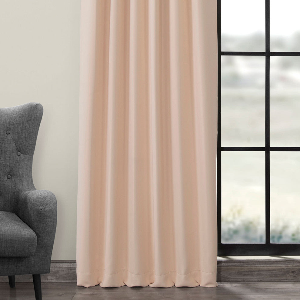Room Darkening Curtain Panel Pair, Bellini Peach, 50"x96"