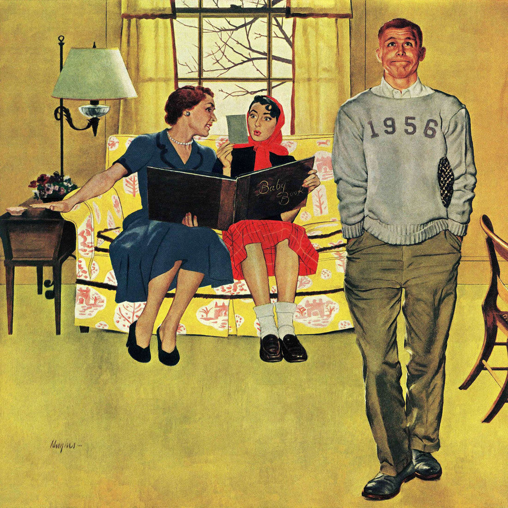 "Boyfriend's Baby Pictures" Print on Canvas by George Hughes