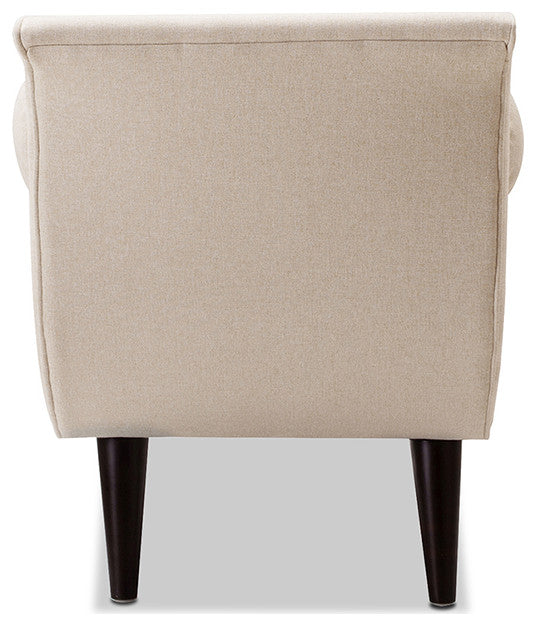 Alma 65" Tufted Entryway Bench With Bolster Pillows, Sky Neutral Beige Polyester