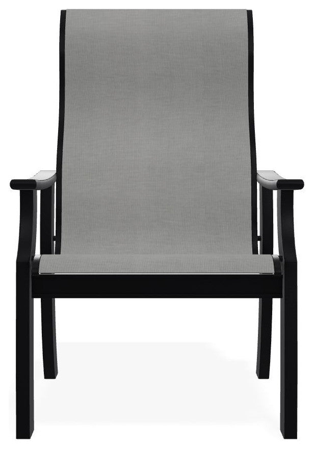 St. Catherine Sling Outdoor Armchair, Alloy/Black