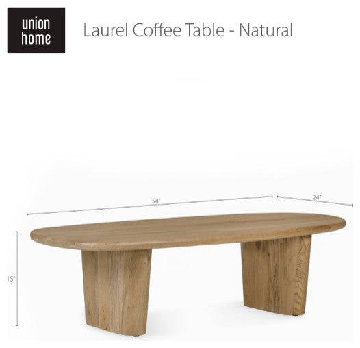 Laurel Solid White Oak Coffee Table