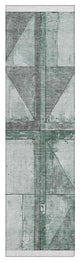 Machine Washable Indoor/Outdoor Chantille ACN1876 Sage 2'3" x 7'6" Runner Rug