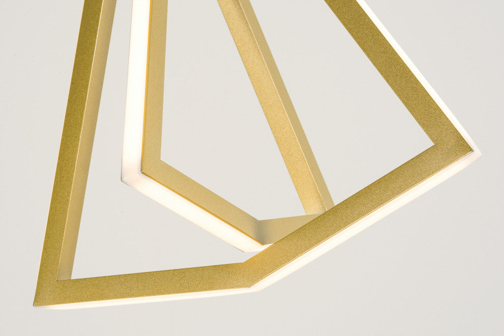 Gianna 15" Pendant, Gold