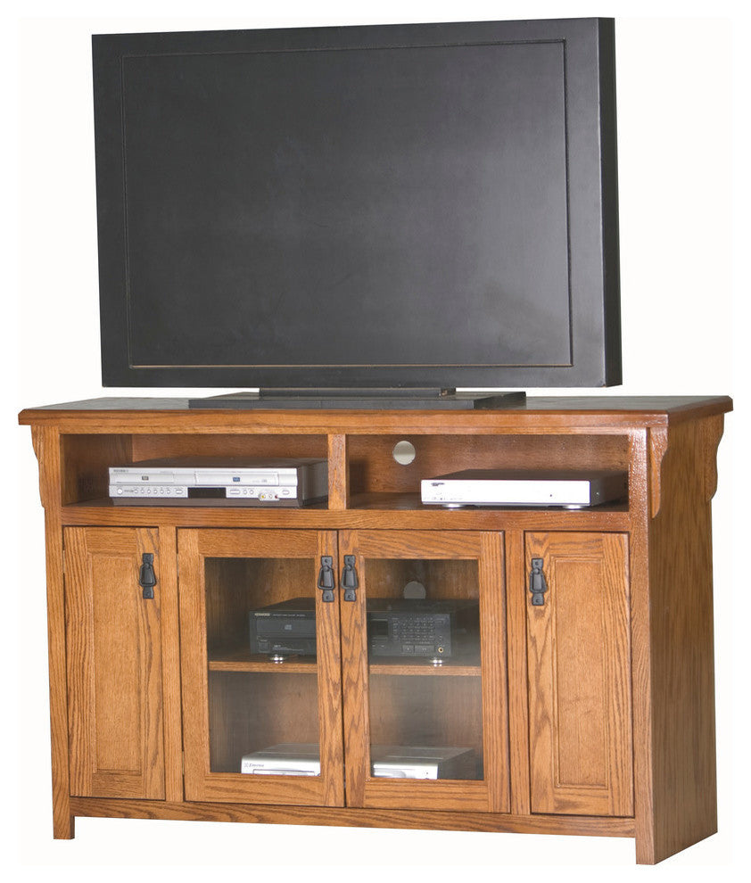 Eagle Furniture 59" Mission Entertainment Console, Medium Oak