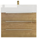 Madison 24" Wall Mounted Vanity with Reinforced Acrylic Sink, Oak