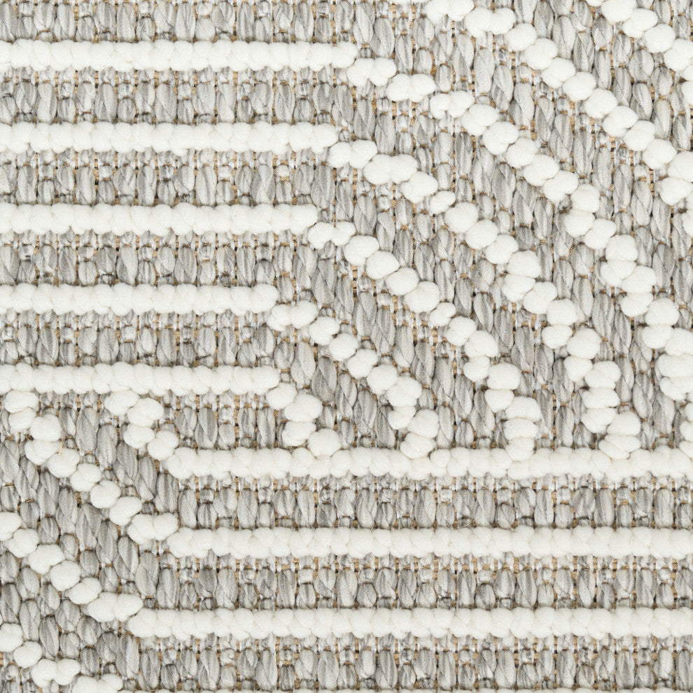 Nourison Natural Texture 2'2" x 3'9" Grey Ivory Modern Indoor Rug