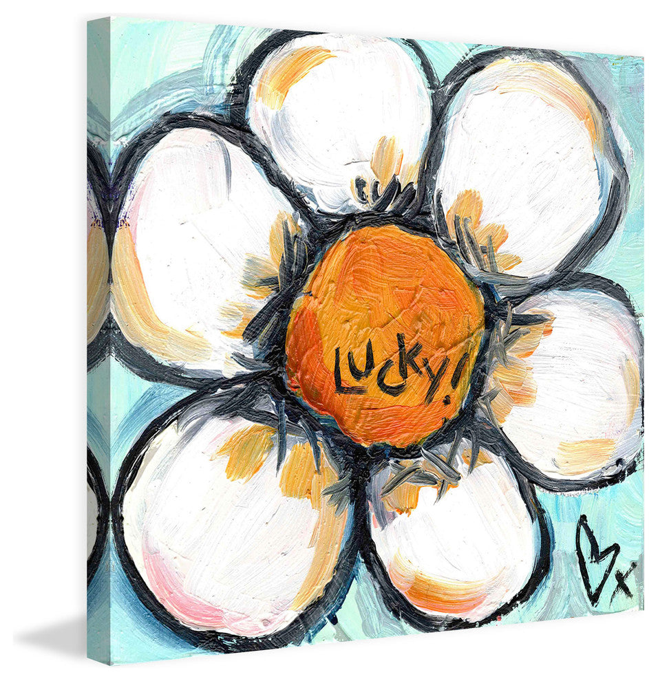 "Lucky Flower" Painting Print on Canvas by Tori Campisi