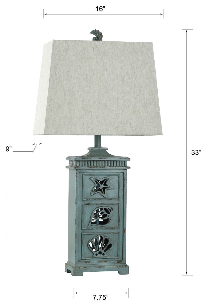 River Crest | Coastal Table Lamp With Night Light