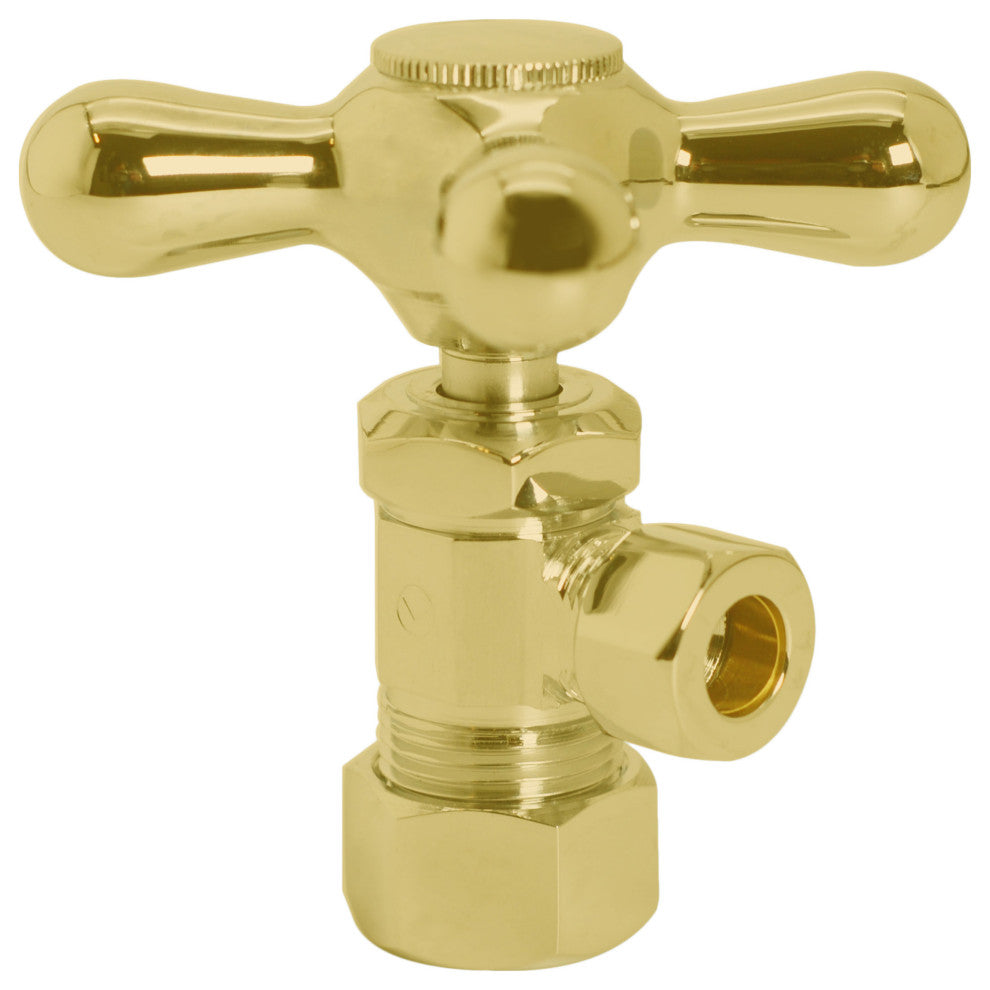 Supply Kit - 5/8" Od X 3/8" Od X 15" Corrugated In Polished Brass, Polished Brass