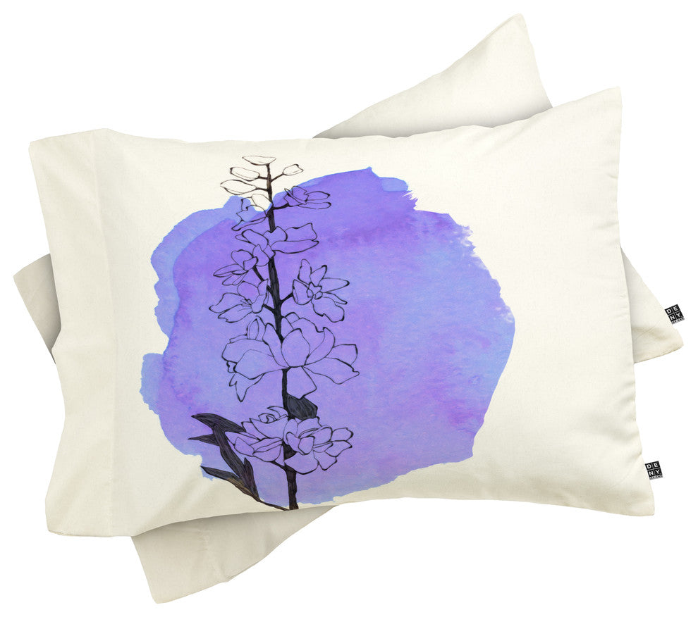 Deny Designs Morgan Kendall delphinium Pillowcase