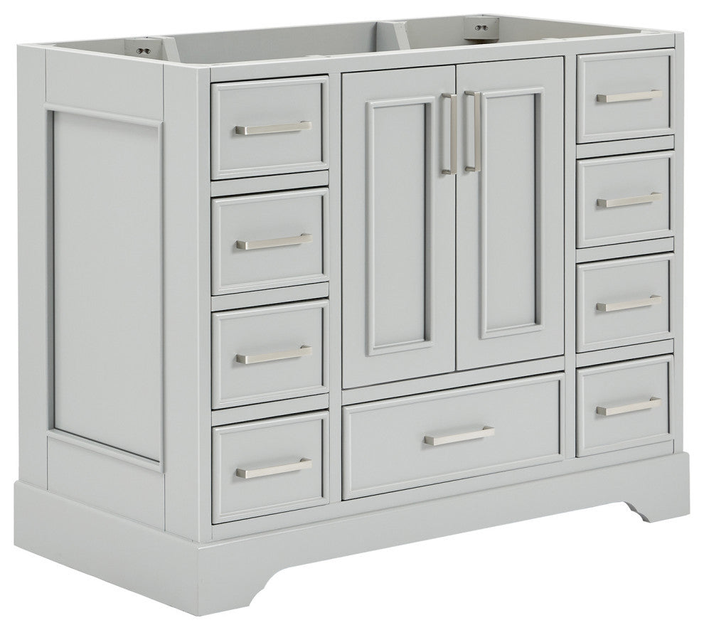 Ariel Stafford 42" Single Sink Bathroom Vanity Base, Gray