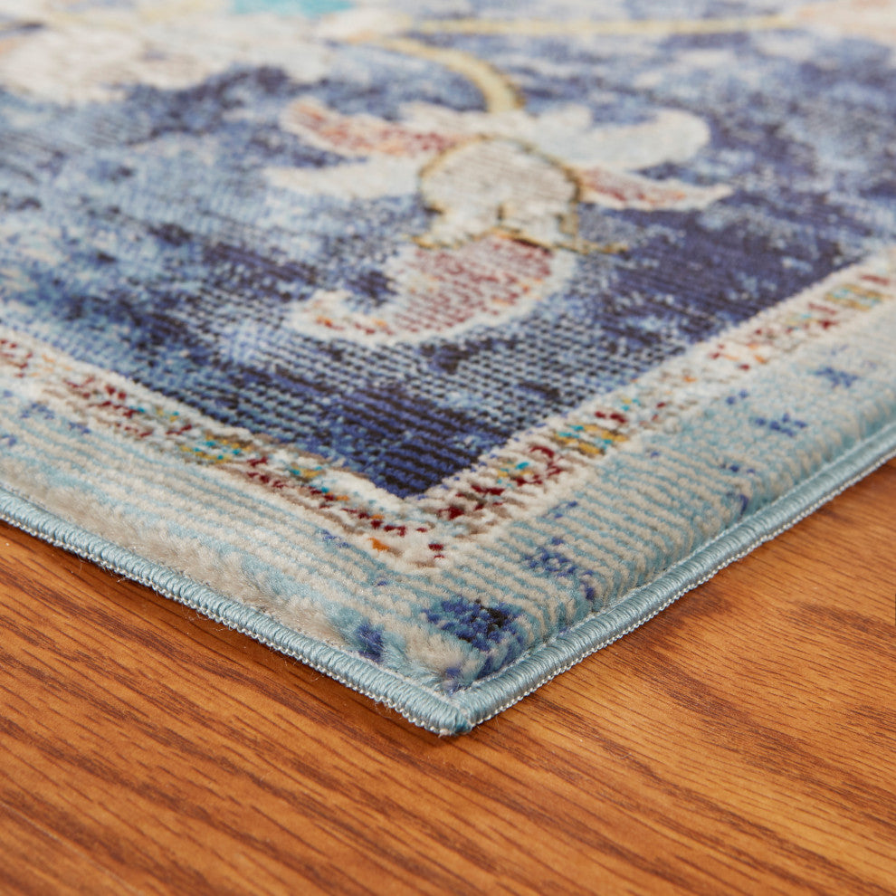 Blue Jacobean Runner