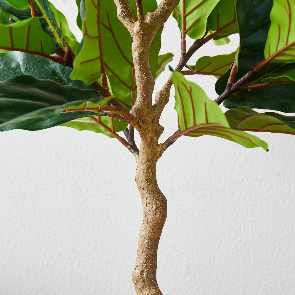 5' Faux Fiddle Leaf Fig Tree in Pot