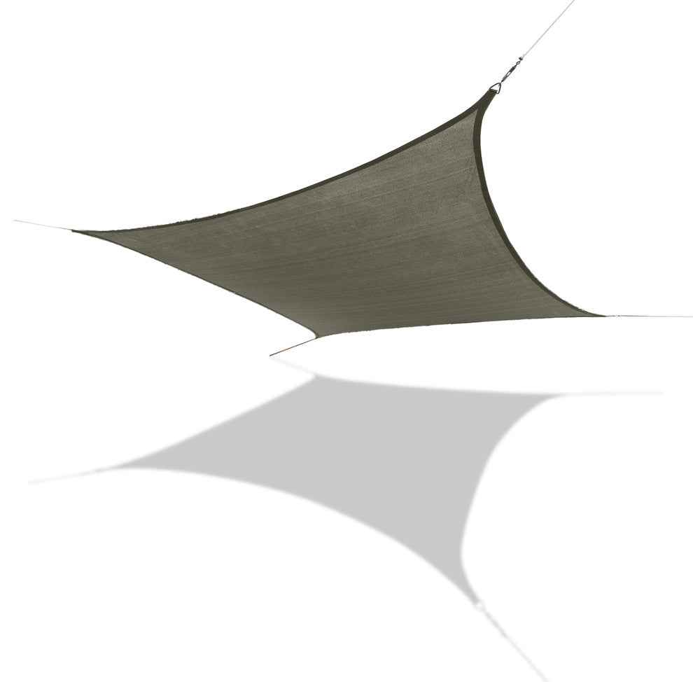 Sun Shade Sail Medium Square 10' 11" x 10' 11", Silver