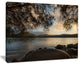 "Sunrise From Hawsbury River" Seashore Canvas Print, 20"x12"