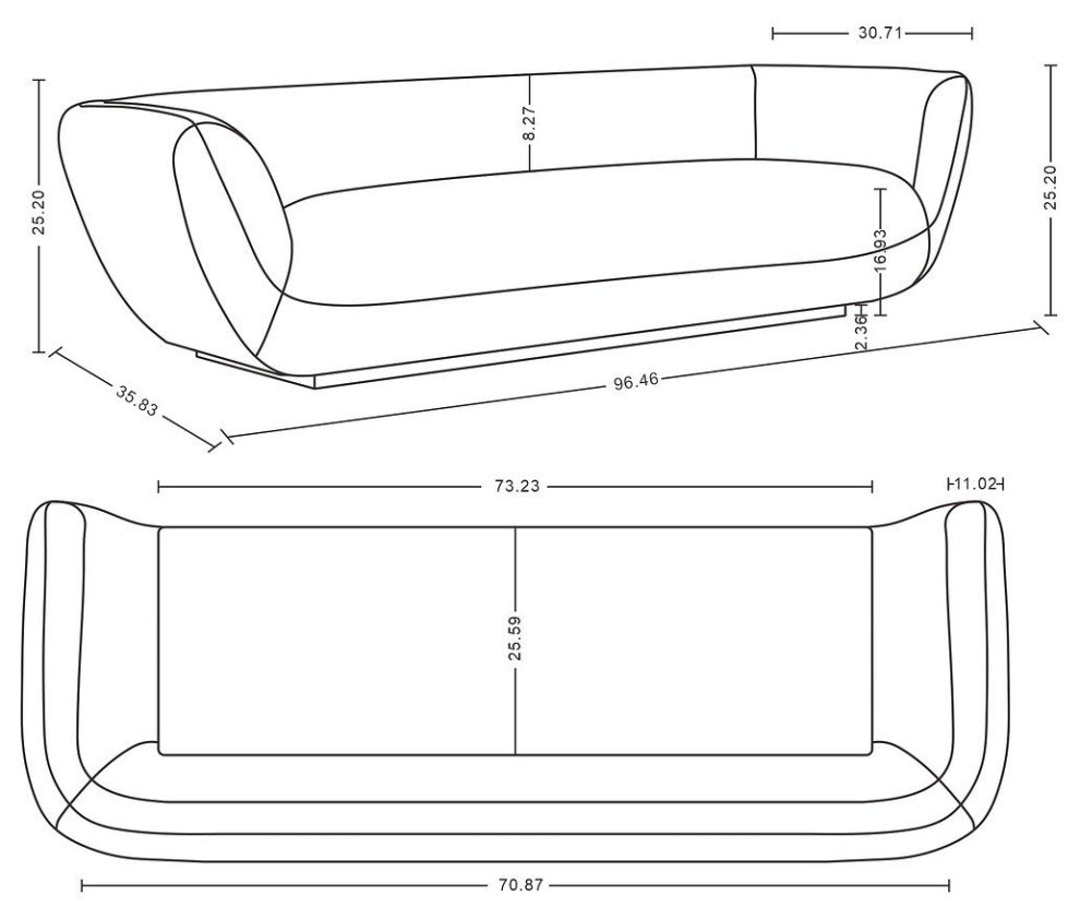 Manhattan Comfort Ulka Sofa