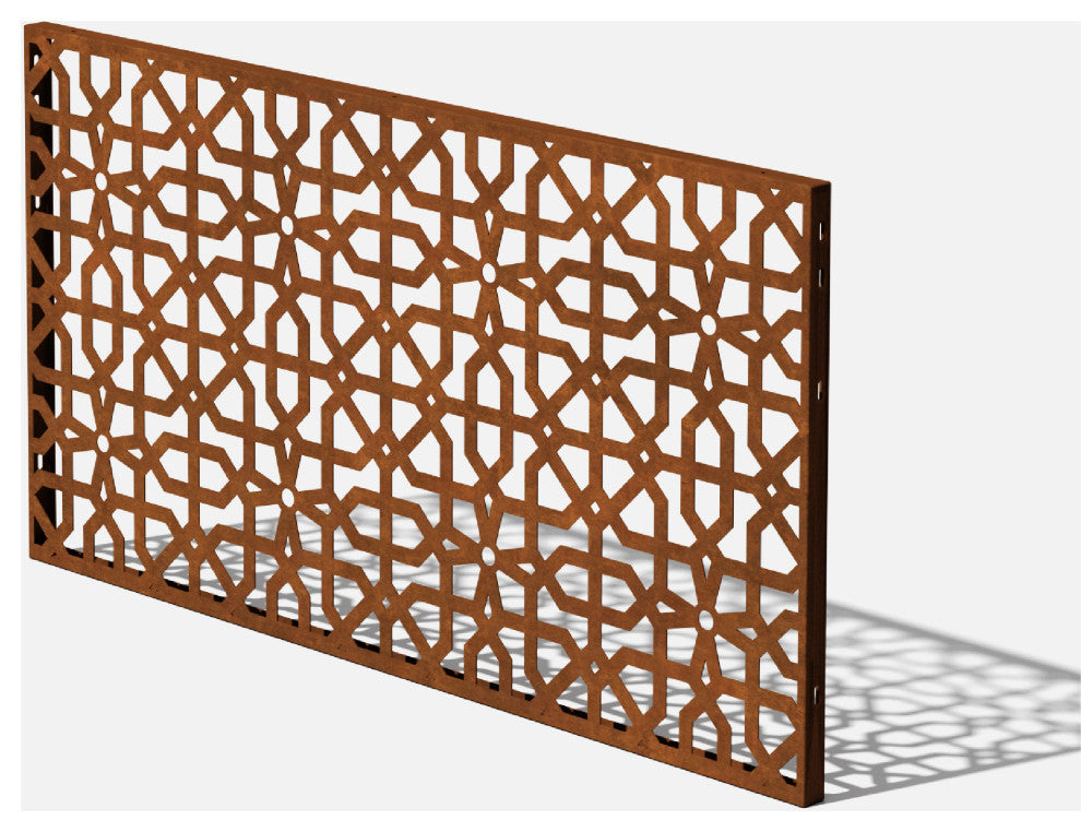 Alta Corten Steel Decorative Screen Panel, Parilla