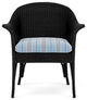 Lloyd Flanders All Seasons Lounge Chair, Ebony, Hansen Sky