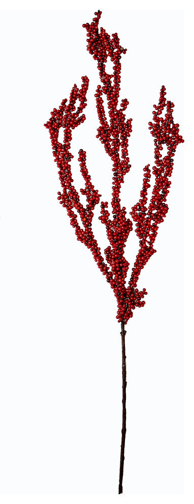 30" Red Berry Spray