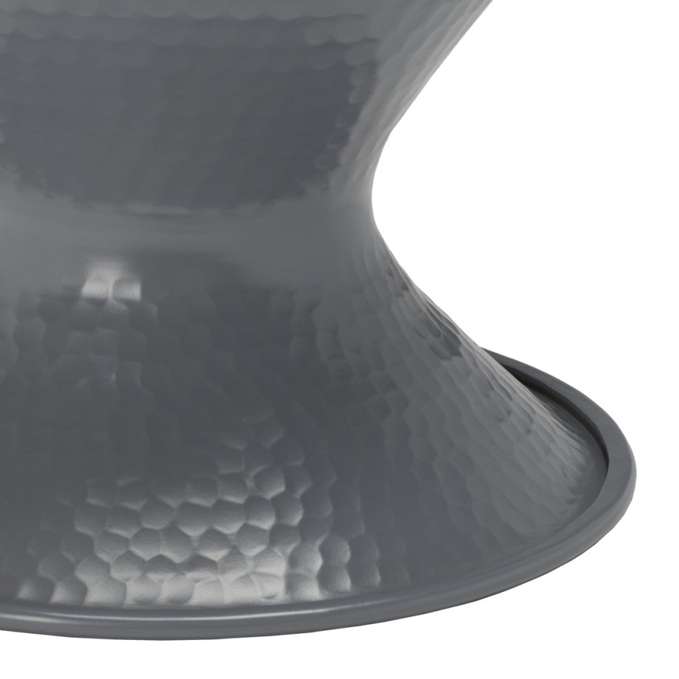 Safavieh Astrid Small Hammered Stool, Dark Grey
