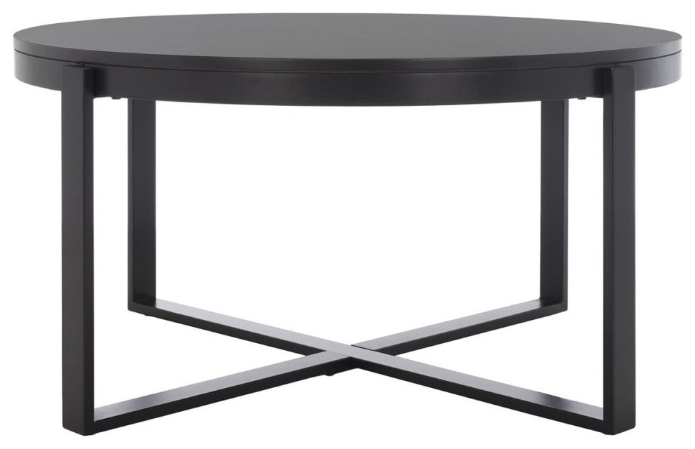 Safavieh Navya Round Coffee Table, Black