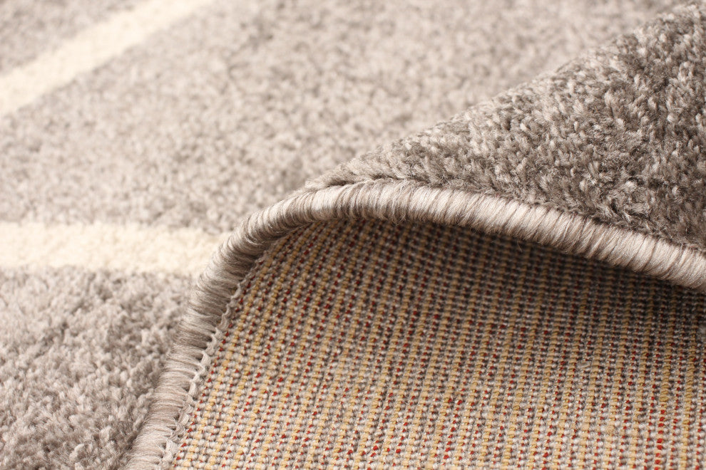 Ana eCarpetGallery Area Rug, Gray-Ivory, 7'10"x10'2"