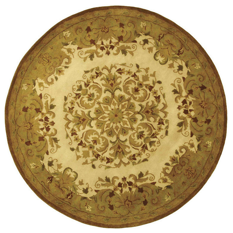 Safavieh Heritage Hg640A Beige, Green Area Rug