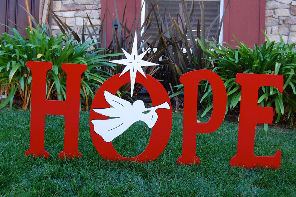 Hope Stake Sign With Trumpeting Angel