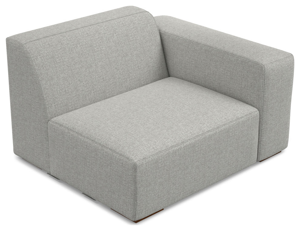 Rex Right-Arm Sofa Module in Tightly Woven Performance Fabric