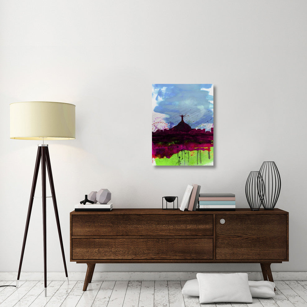 "Rio Watercolor Skyline" Fine Art Print