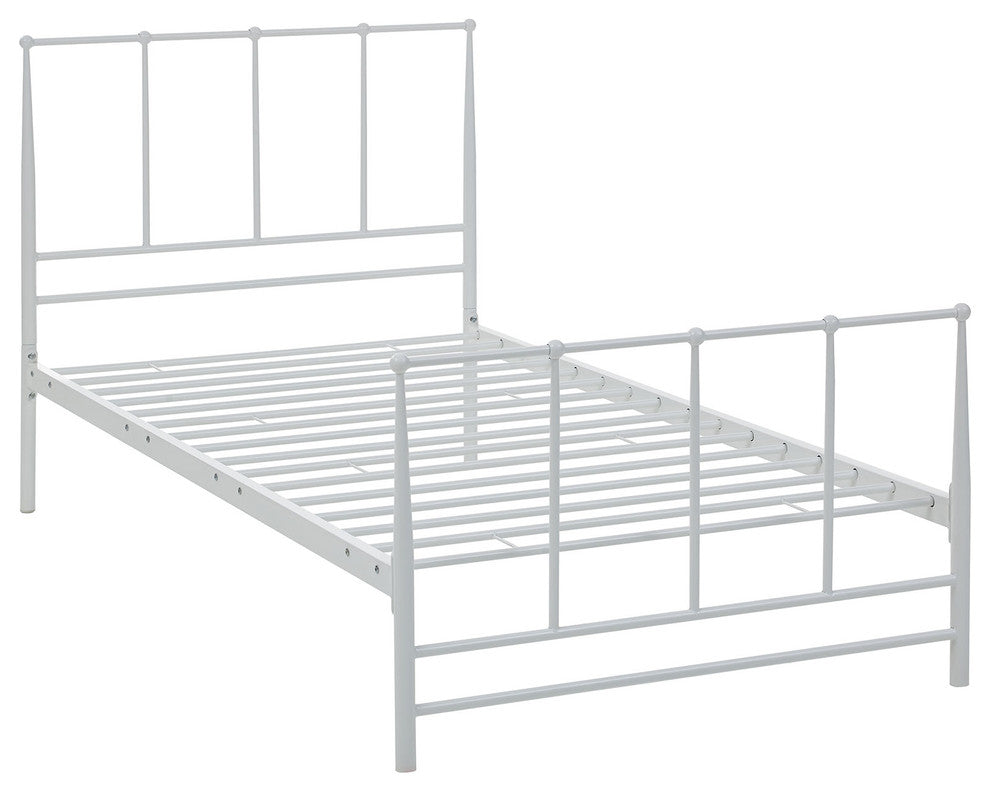 Modway Estate Twin Bed, White
