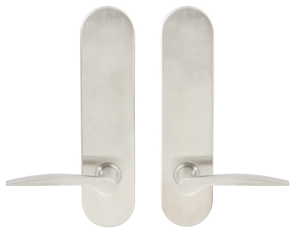 Toronto Lever, Tubular Passage, Satin Stainless Steel, 2-3/4" Backset