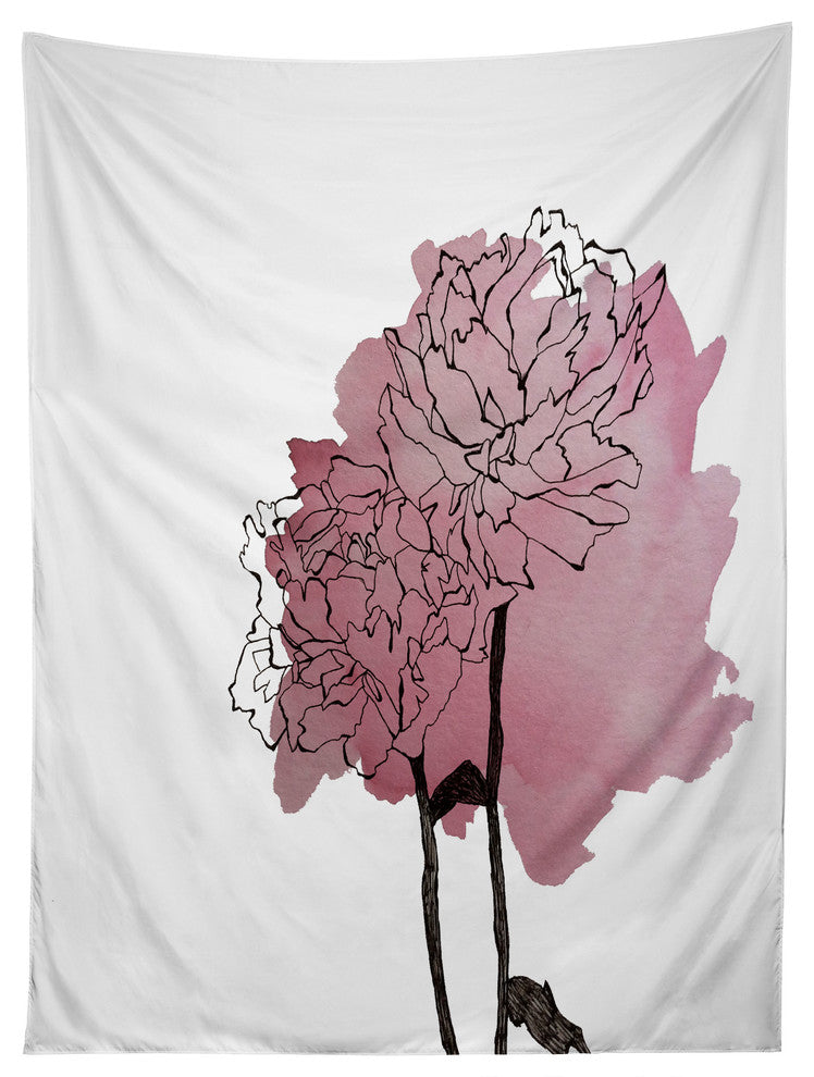 Deny Designs Morgan Kendall Peonies Tapestry