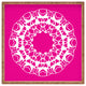 Deny Designs Karen Harris Mod Medallion Magenta Square Tray