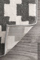 Bird Eye Area Rug, Gray, 5'3"x7'7"